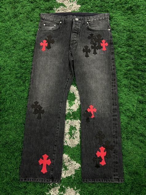 replica chrome hearts jeans|chrome hearts denim jeans.